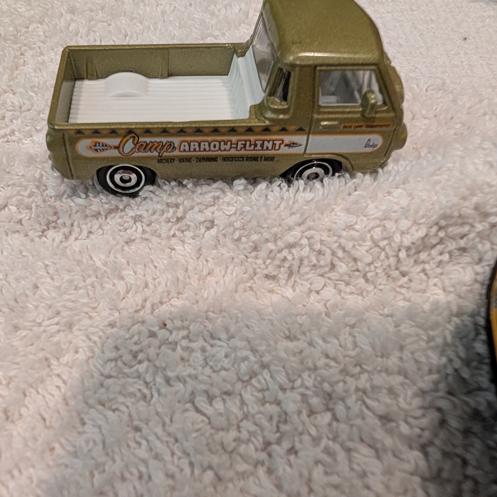 Mattel Metallic Green Toy Truck Decor
